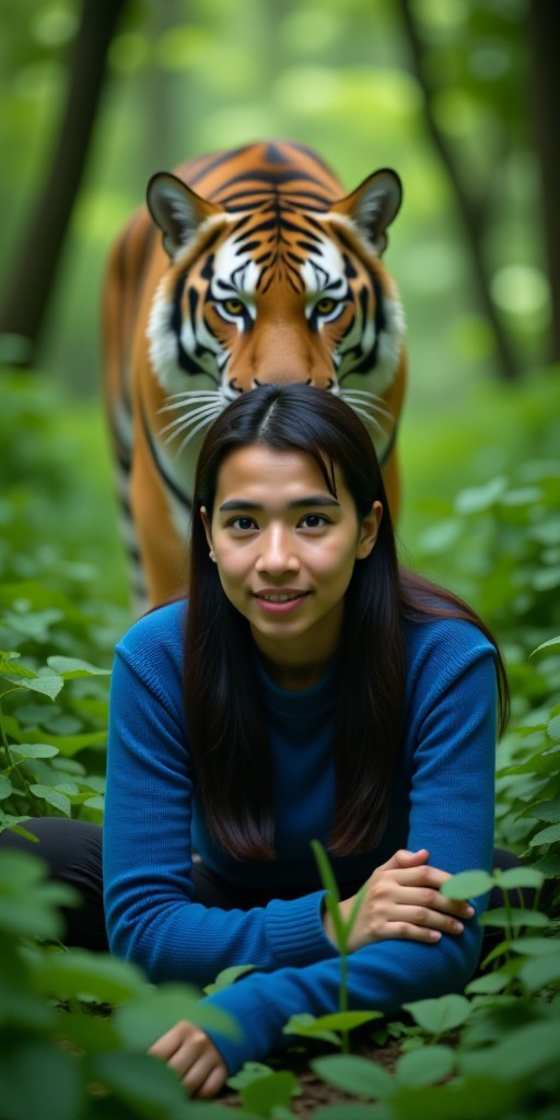 Help me tiger behind me 😅 (remix) image