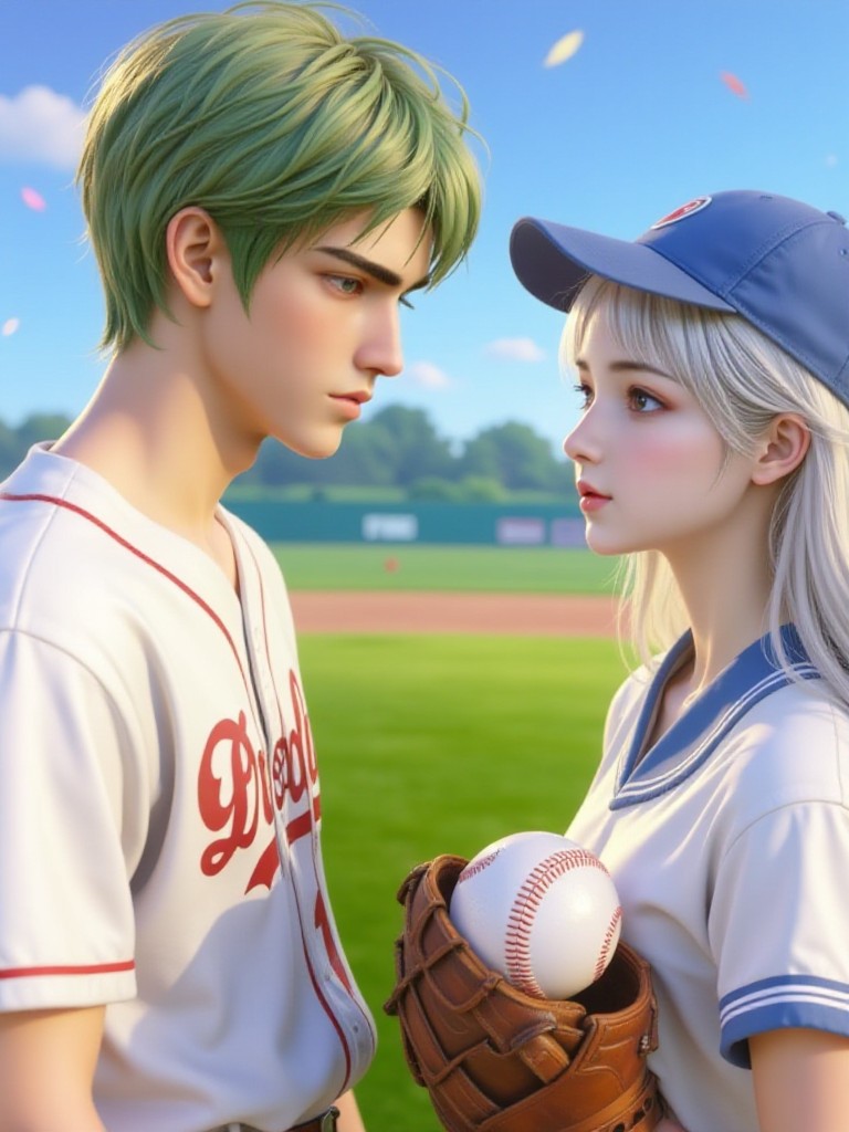Couple played baseball❤️video(remix) image