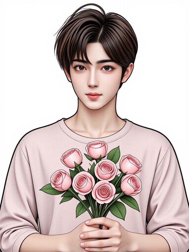 TangsanAi hold pink rosé❤️{Video}(remix) image