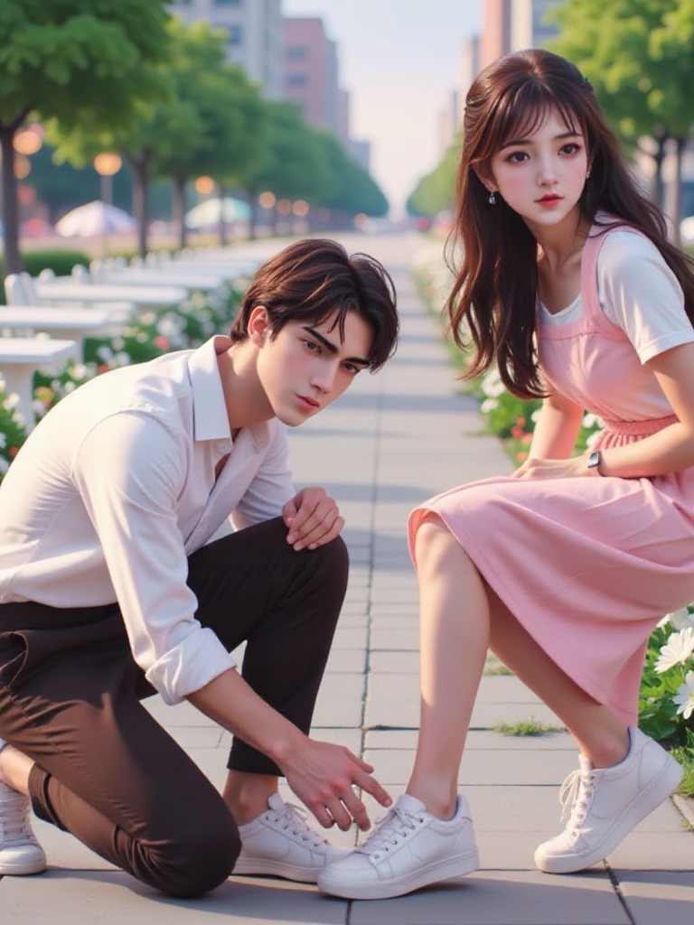 Couple shoe tie❤️(remix) image