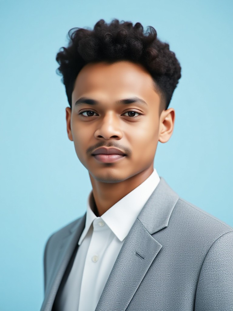 Photo in gray suit(remix) image