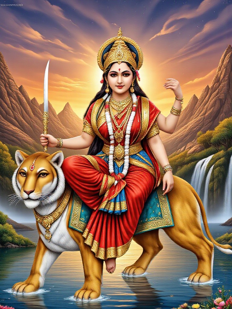 Goddess Durga remix image