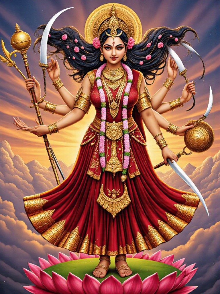 Goddess Durga remix image
