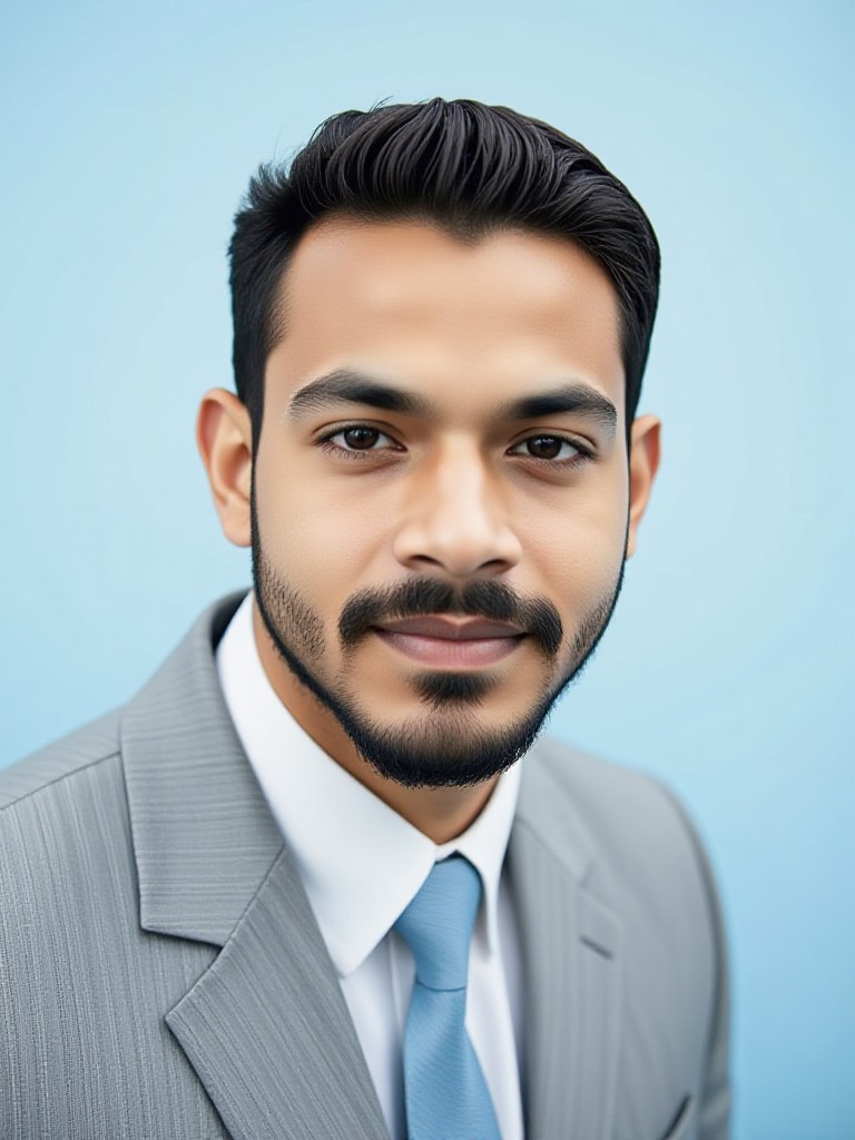 Photo in gray suit(remix) image