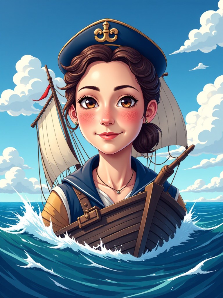 AI ship art generator image