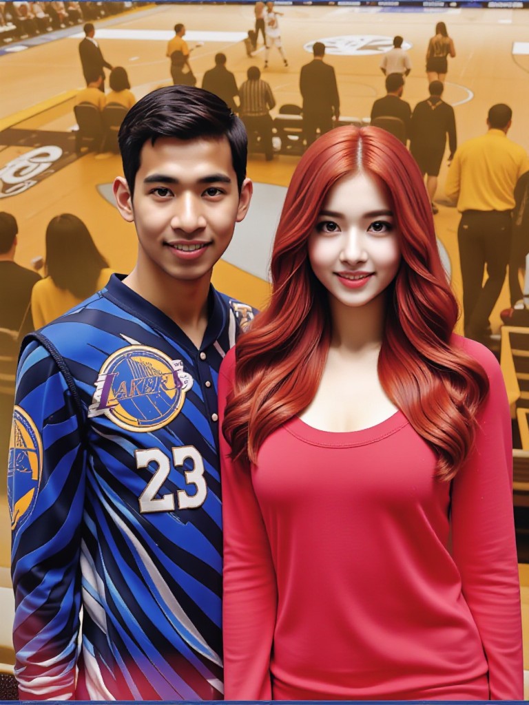 Blue brother with Red sister 💙❤️(remix) image