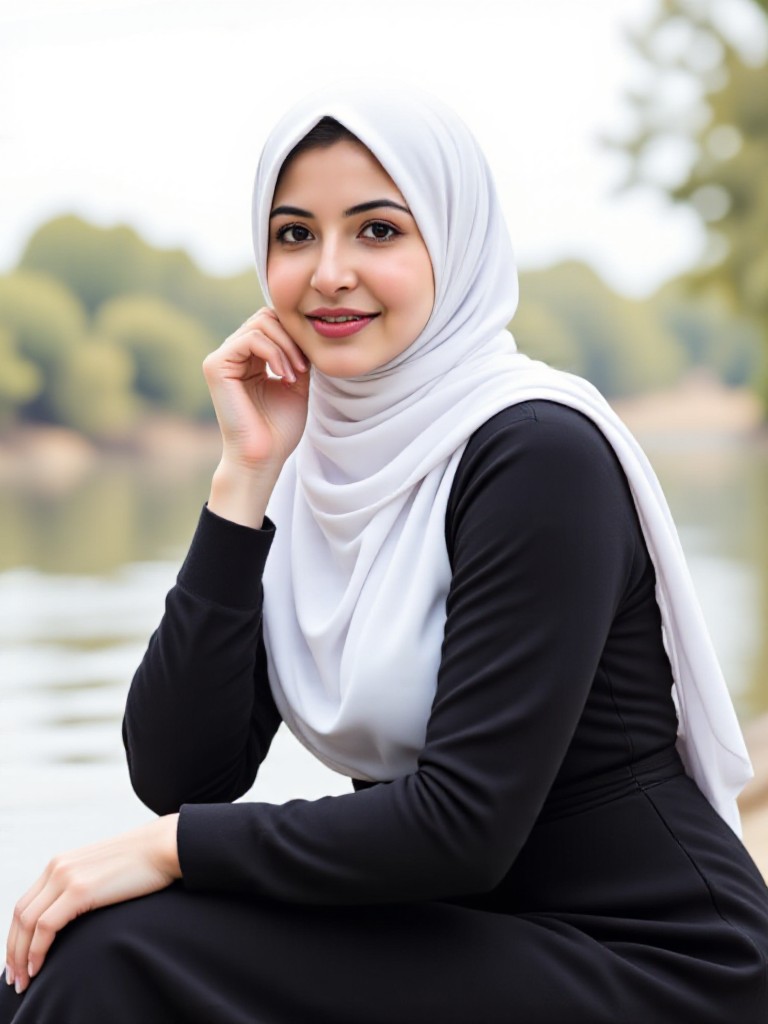 Sitting on the beach image
