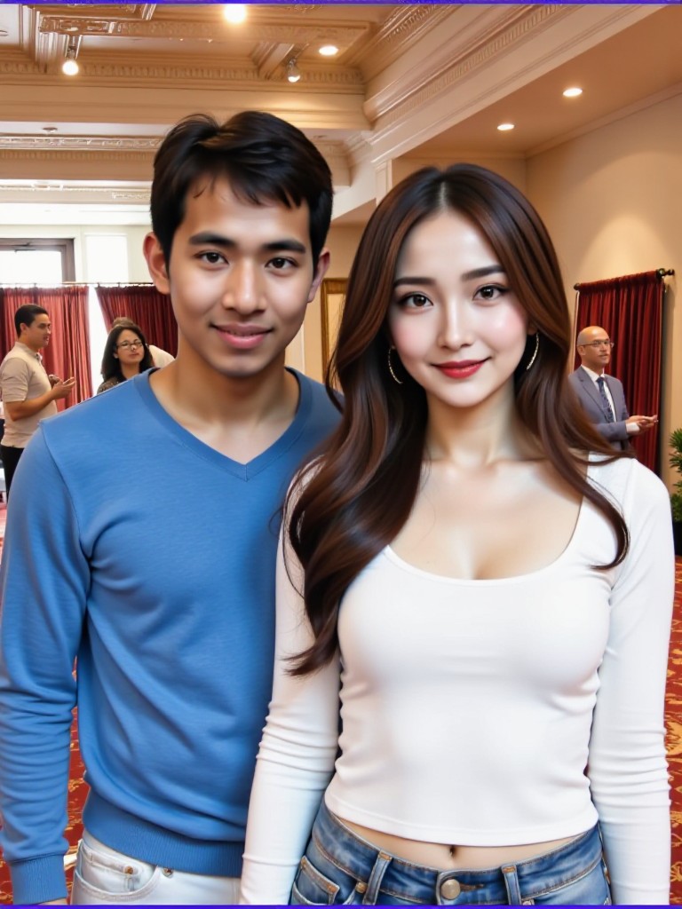 My wife 💙🤍(remix) image