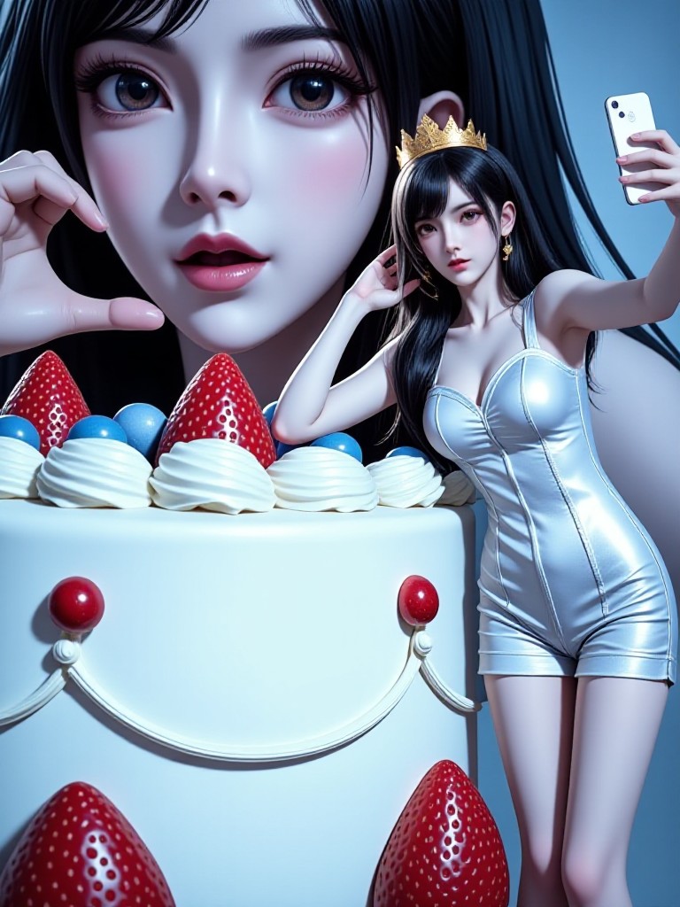 AI Anime Multi Scene Multi Action Version "Birthday Queen - Realistic Style" "Birthday Queen - Party Realism" image