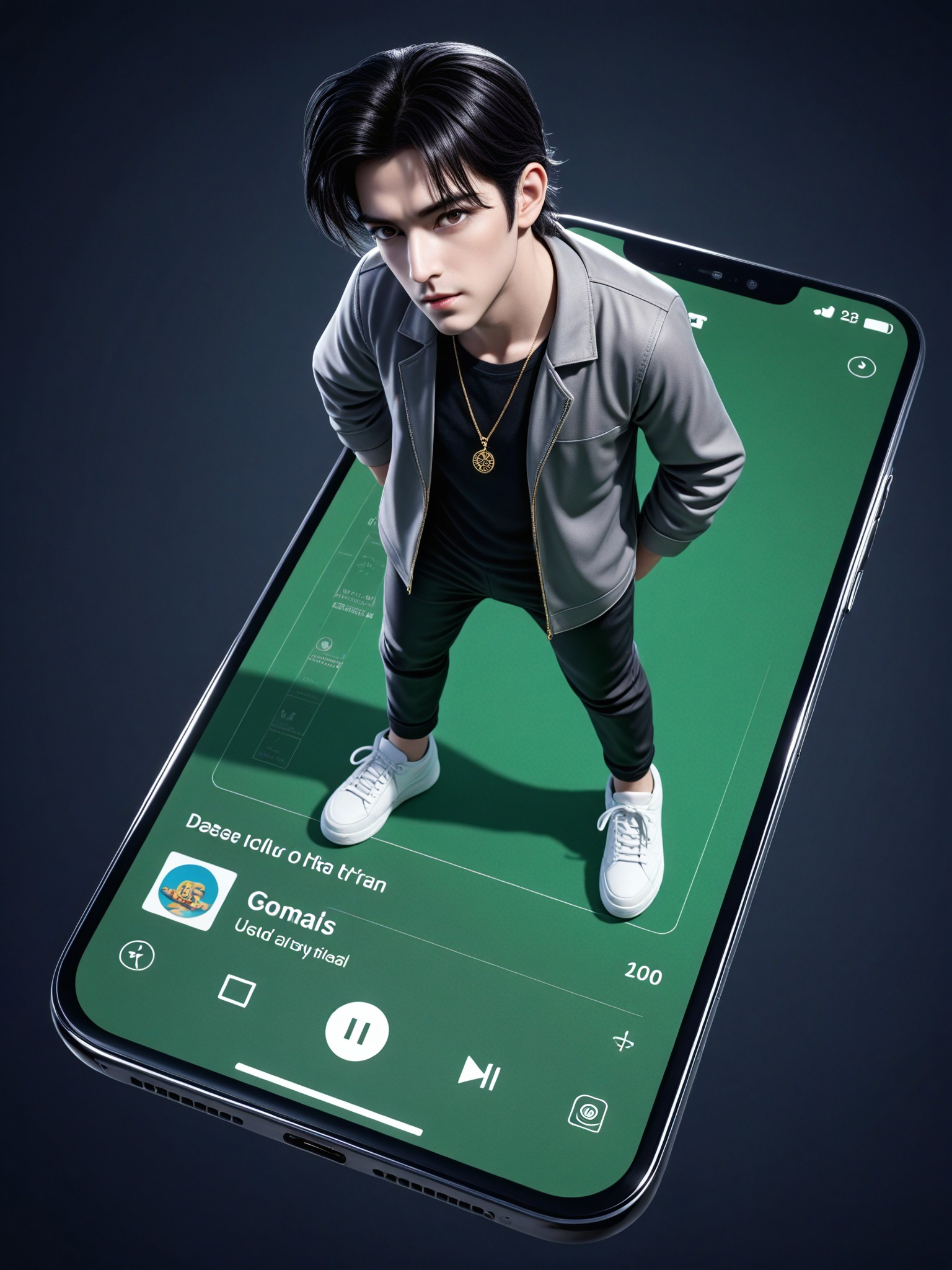 Male and female versions of "Digital Vibes - Cyber Surrealism" and "Digital Vibes - Cyber Surrealism" image