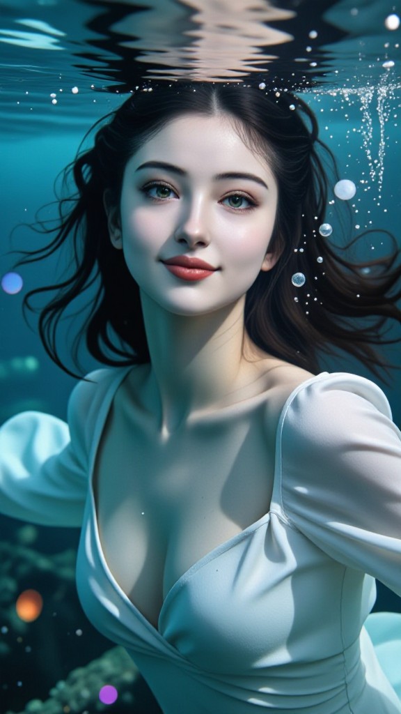 Heart shape in water image