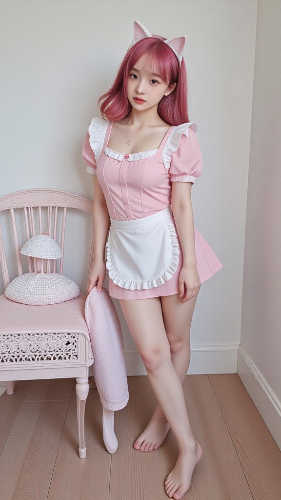 Pink maid image