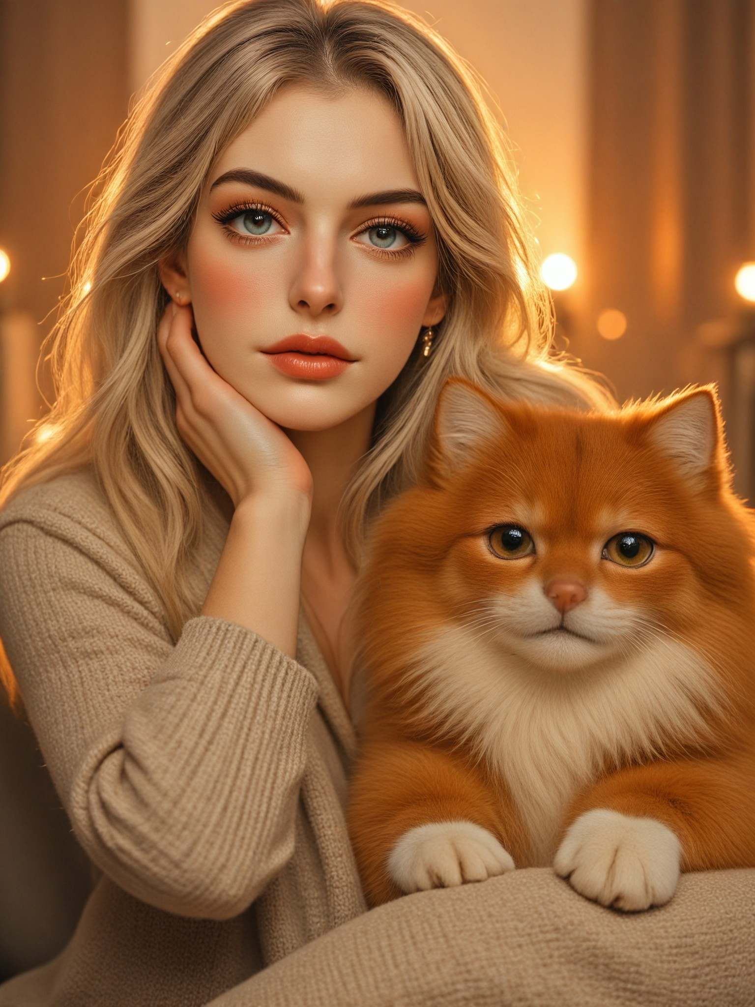 Warm light companionship image