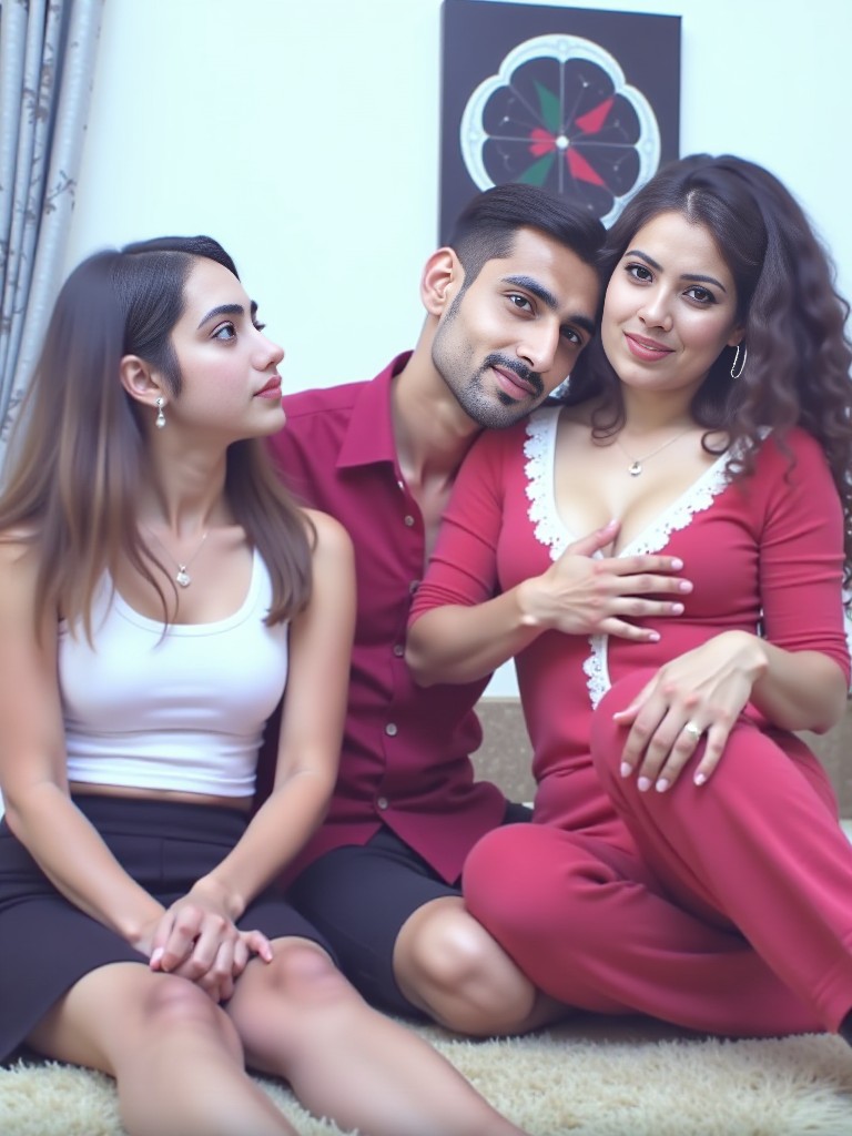 One man 2 beauties 💕 image