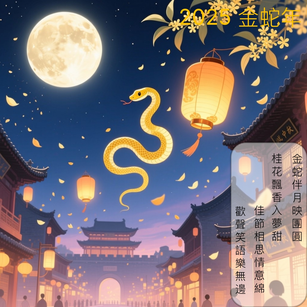 [Canvas Video] Moon Under the Golden Snake - Mid Autumn Festival Cute Anime ✨🌕 image