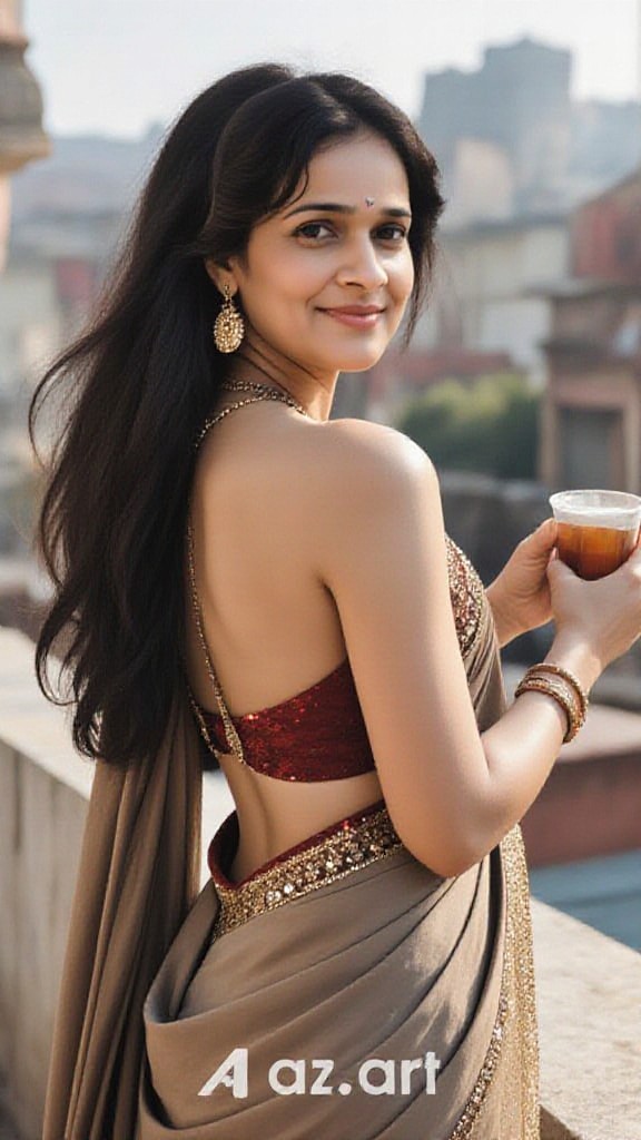 Black party saree - p2(remix) image