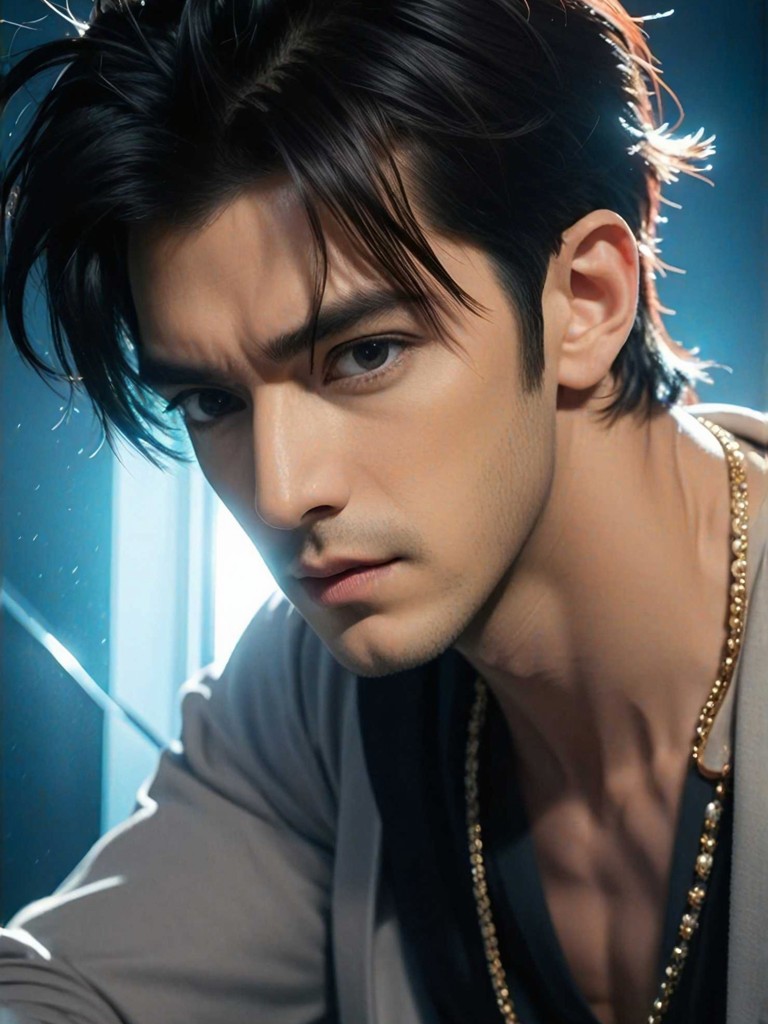 new AI Template Animation - Instant Facial Expression Under Heavy Fist Strike image