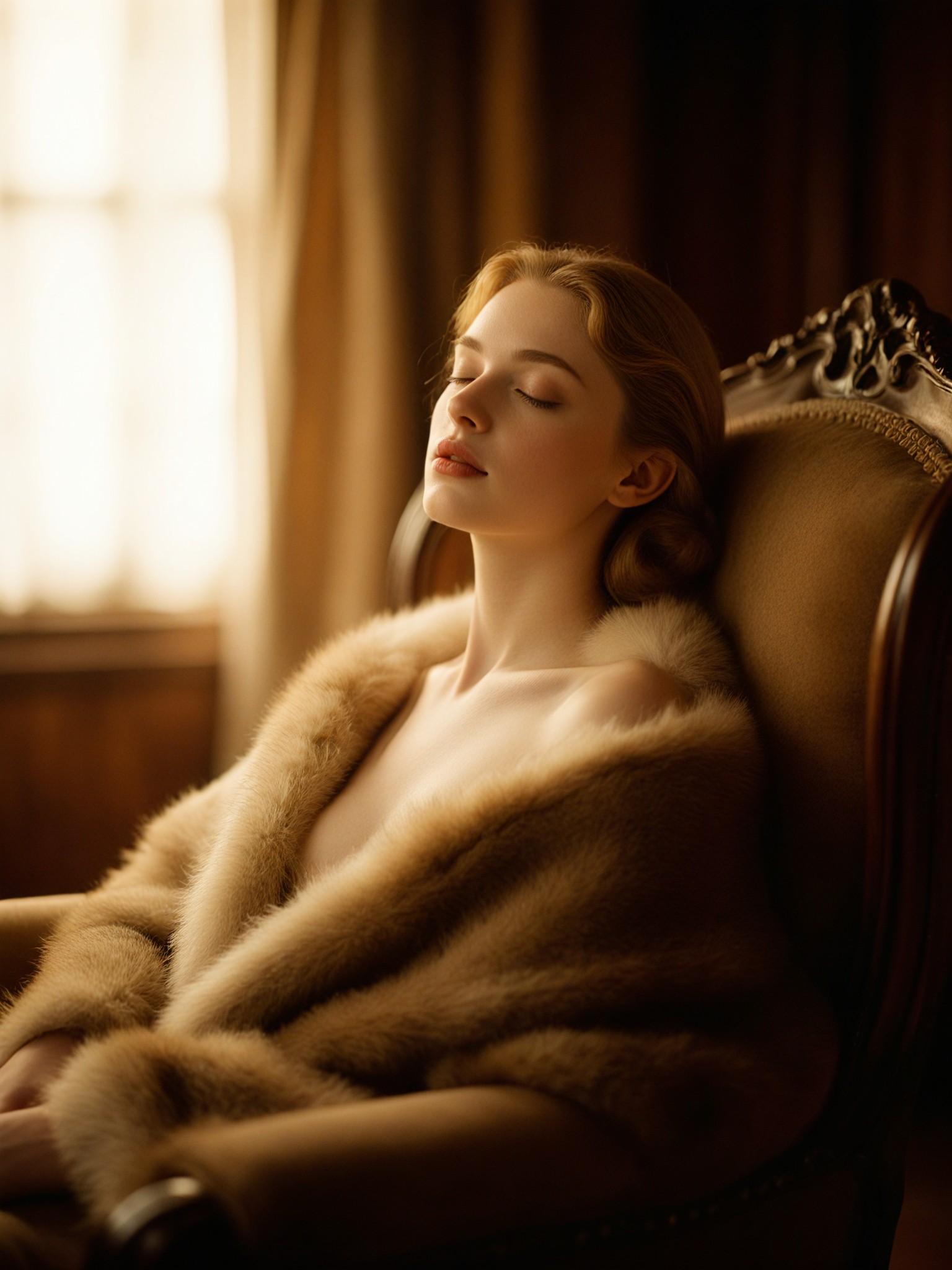 Sleeping beauty in fur image