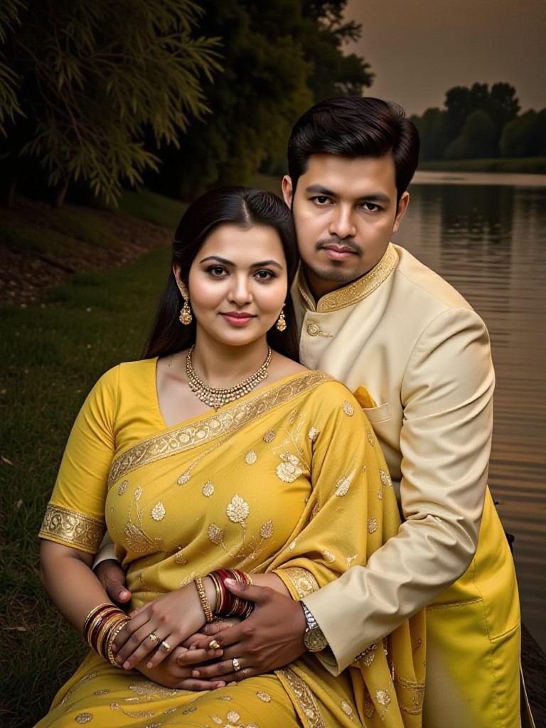 Couple by the river(remix) image