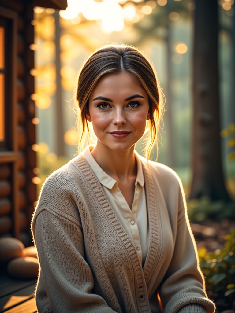 AI cabin art generator image