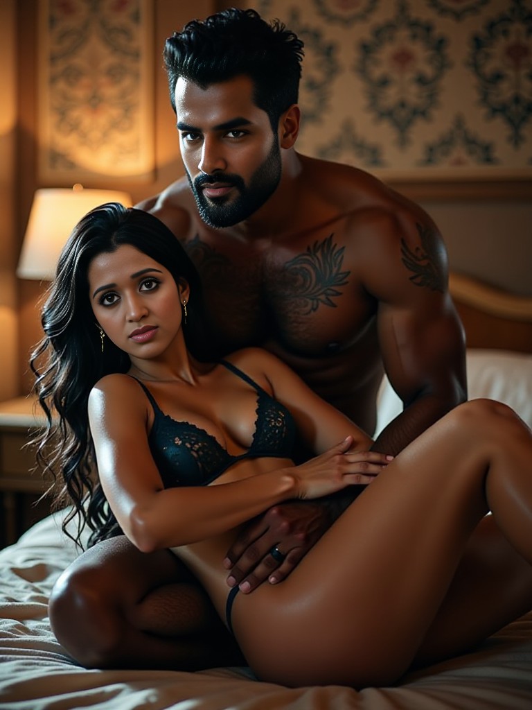 Small girl big men  image