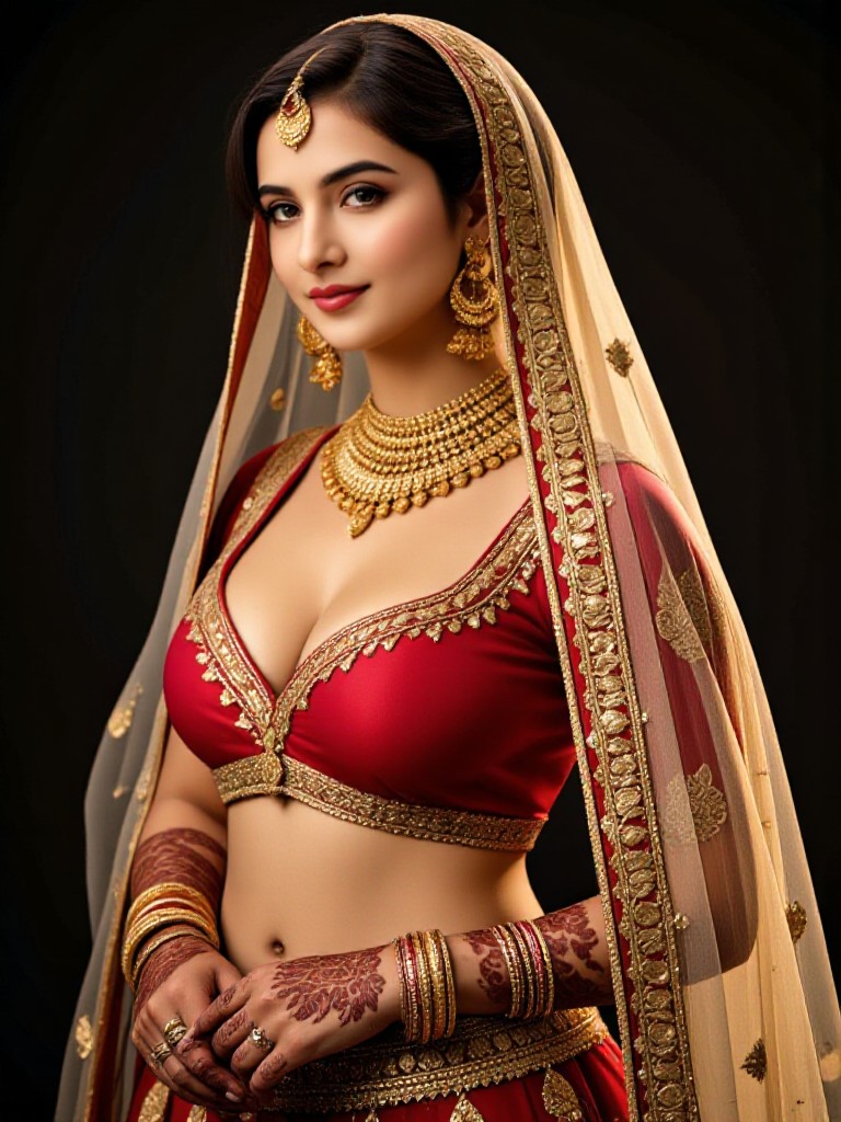 Beautiful bride - Eyes 3D image