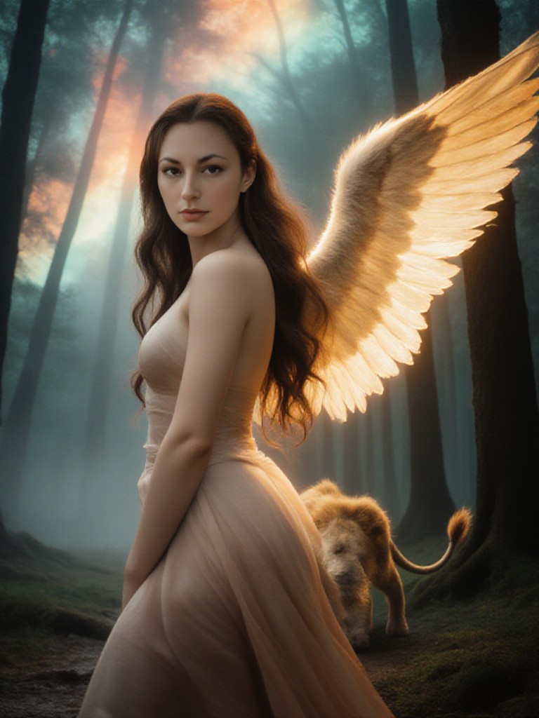 The beautiful angel goddess image