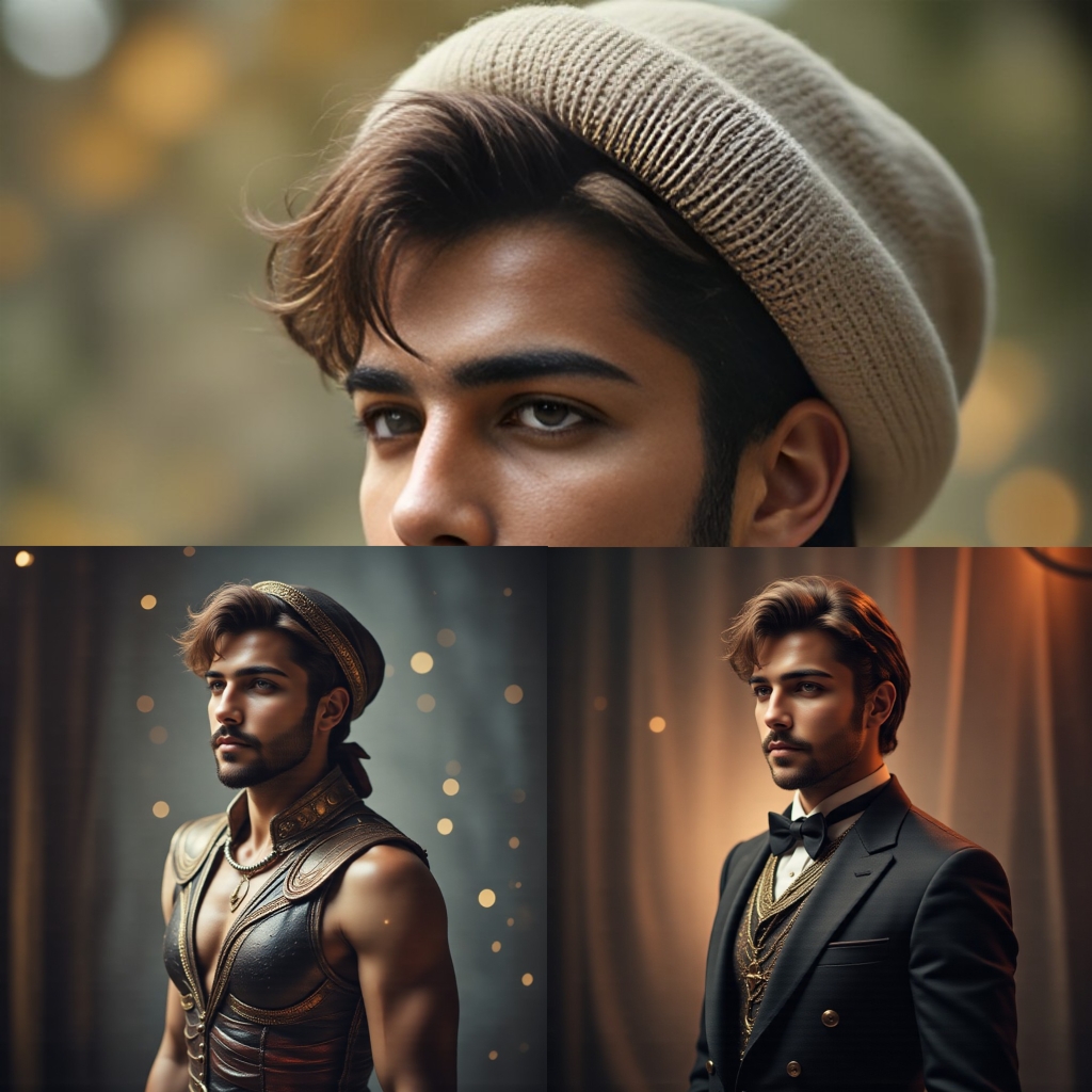 [Section View] AI Portrait Generator | Morning Light Language Whisper of Dawn  ✨- Canvas version image