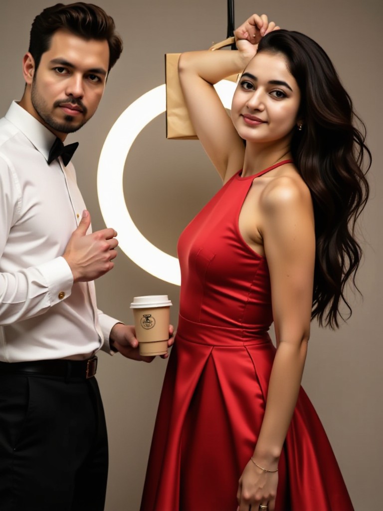 Shopping mall couple kiss 💋 image