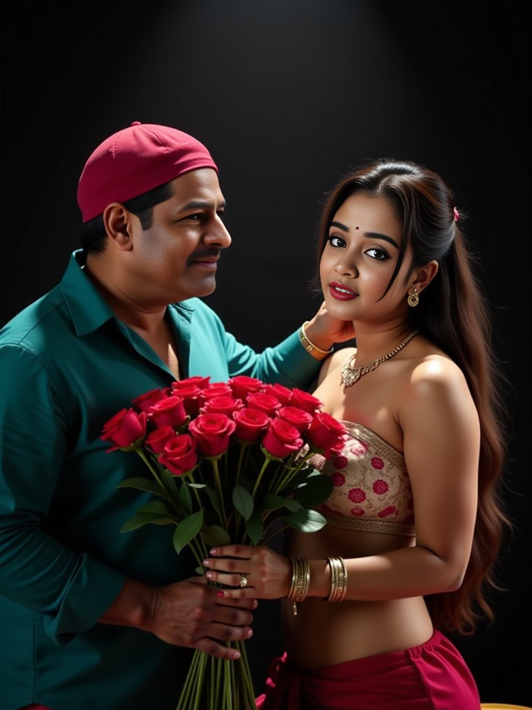 Smart love with roses image