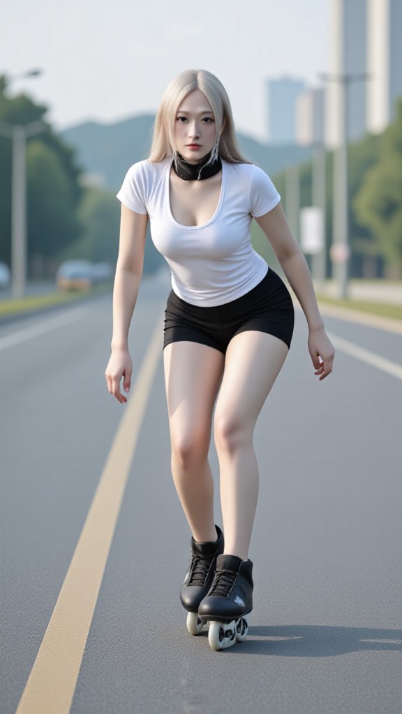 Inline skater beauties image