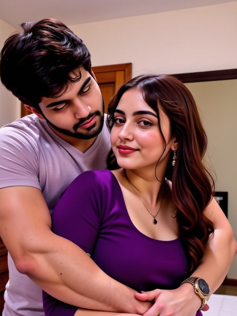 Beautiful couple Tounging eachother image