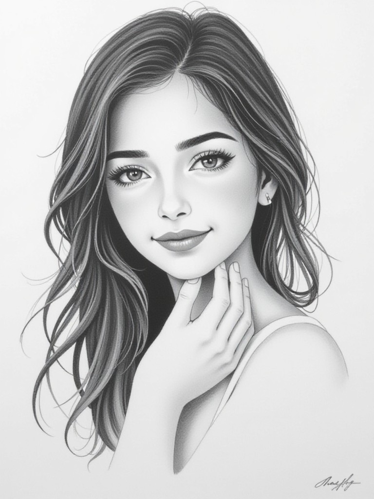 Pencil drawing image