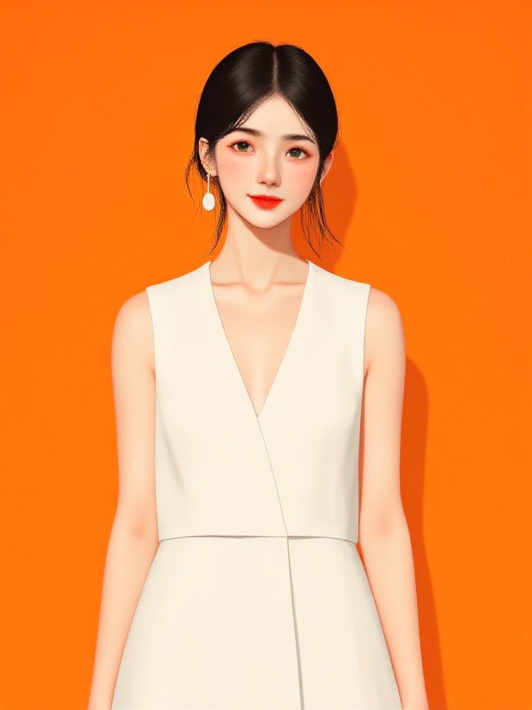 Minimalist portrait image