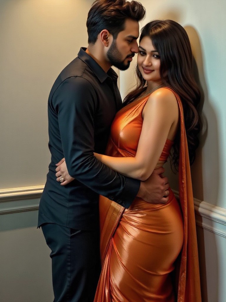 Hugging couple  image