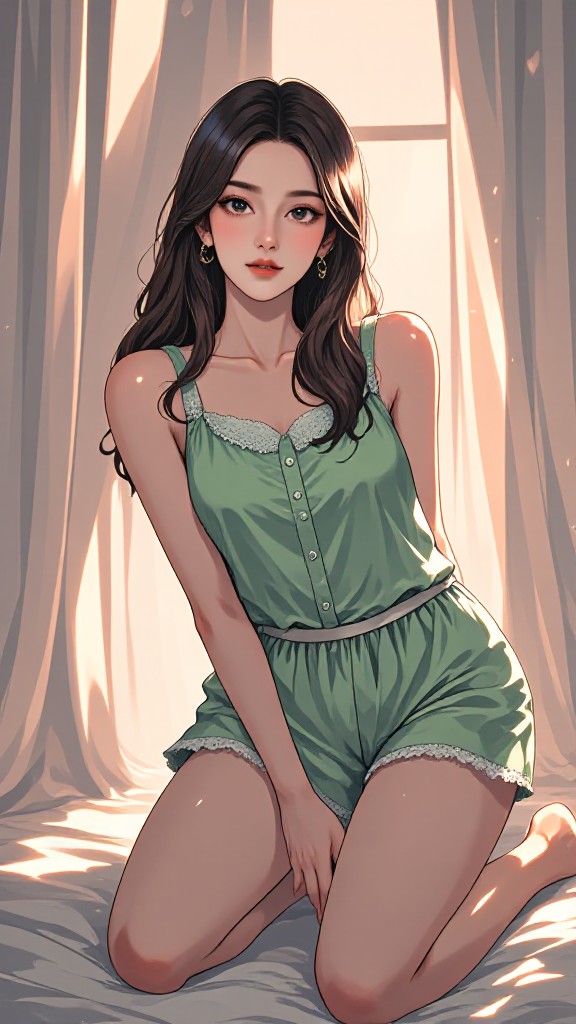 Cartoon girl's figure - v2 image