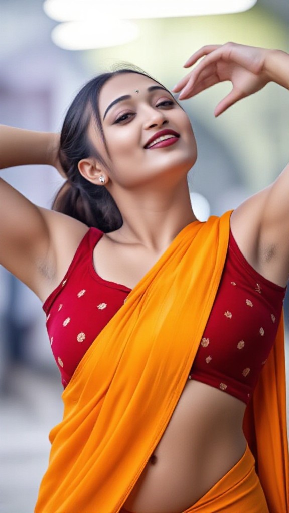 Saree stripping  image