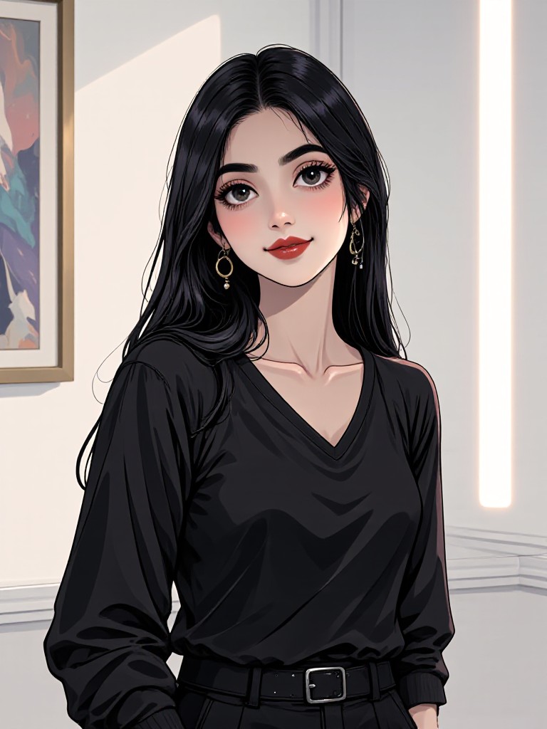 Cartoon swimsuit girl image