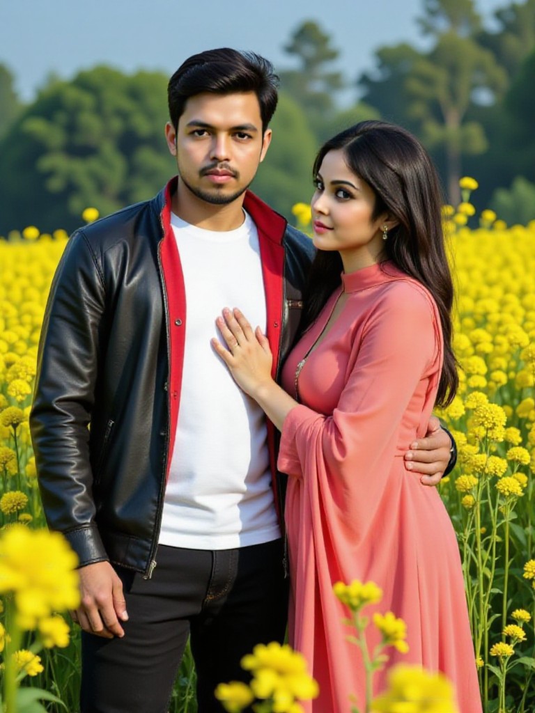 Garden kiss from beutiful romance  image