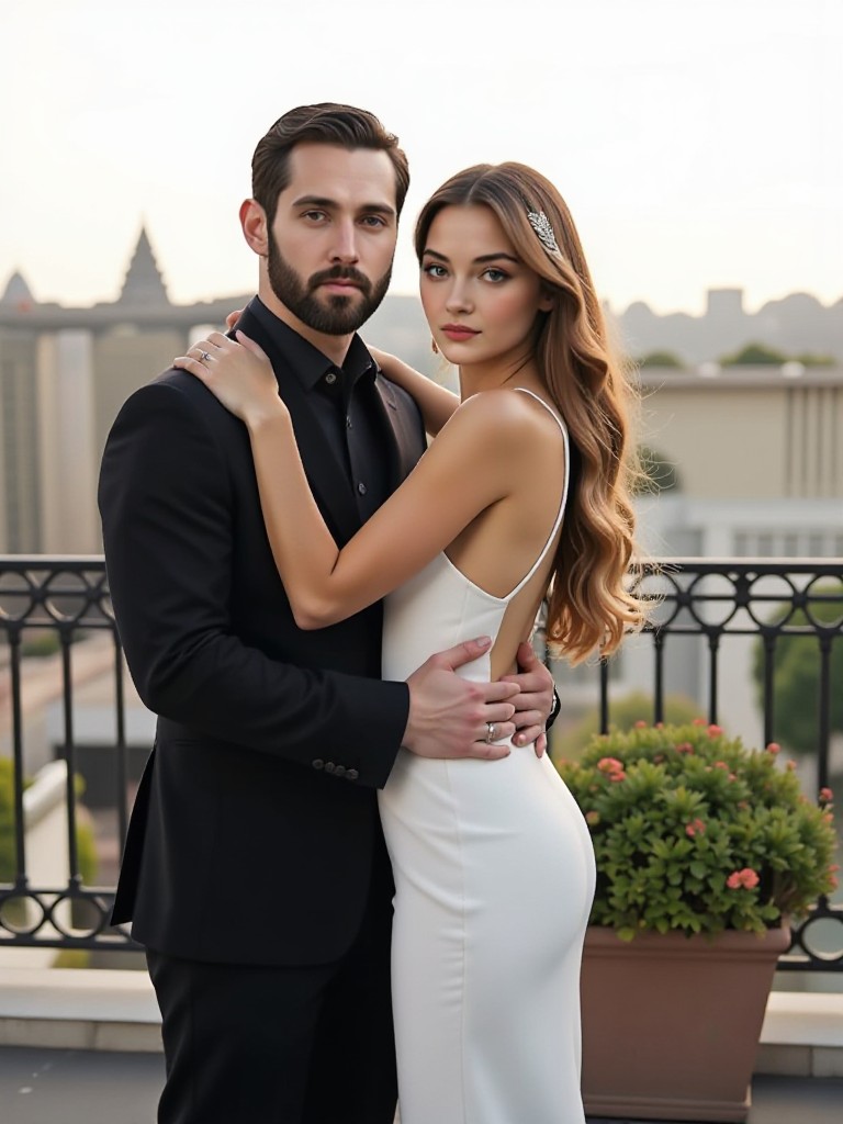 The terrace embraced each other image