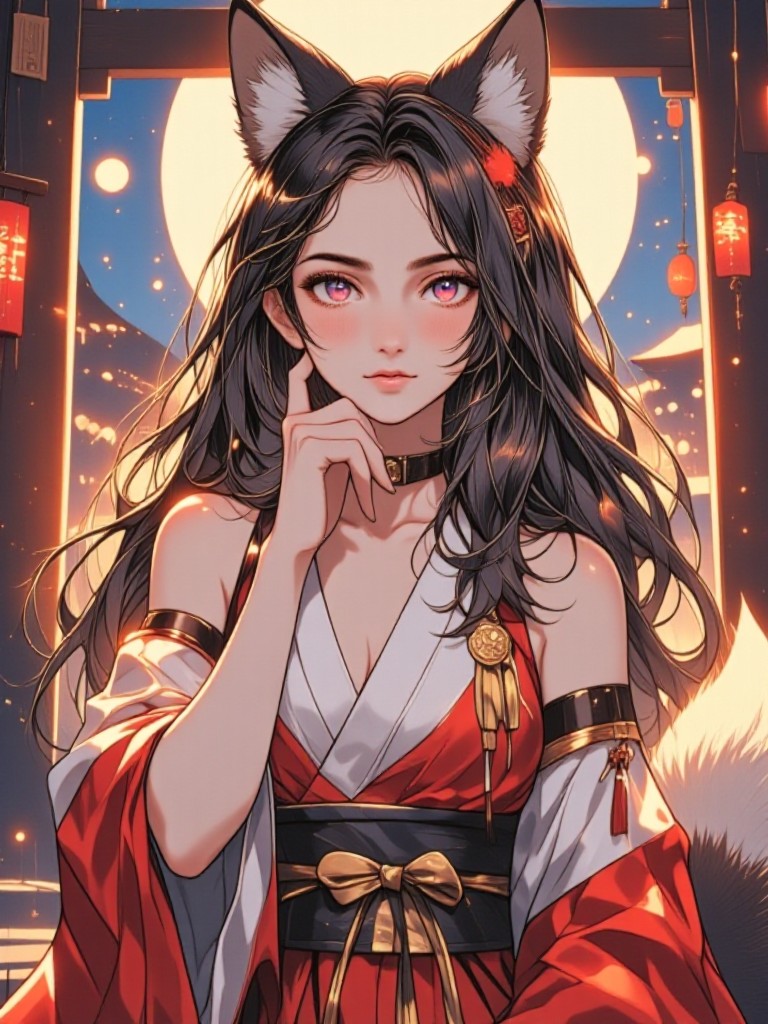 The fox spirit casts a spell image