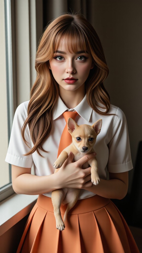 College students and dogs image