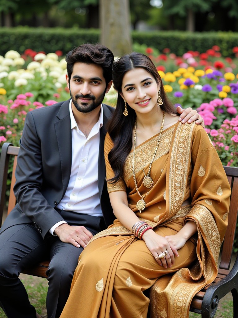 Garden Sexy Couple image