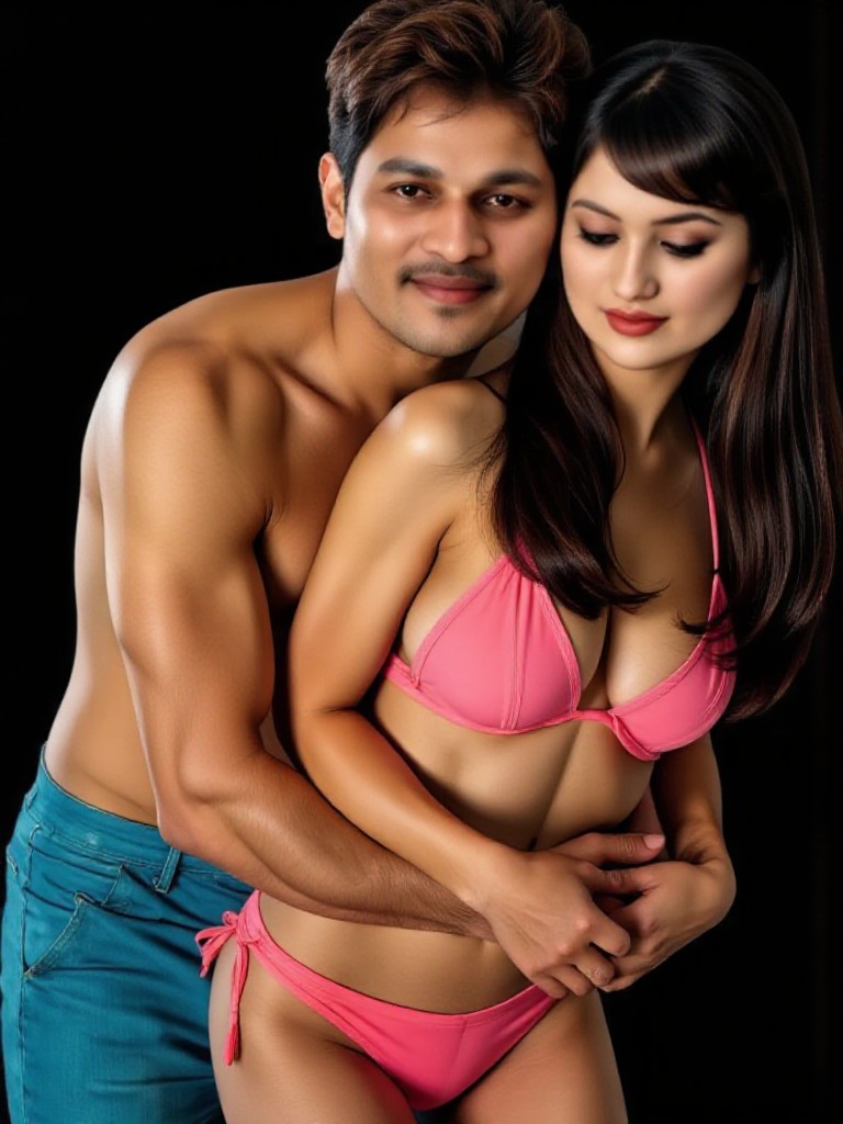 Romance on beach  image