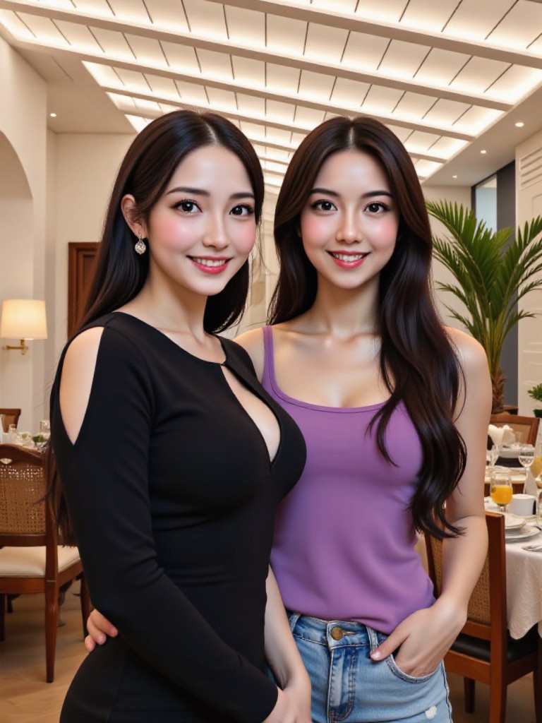 Black purple sister  image