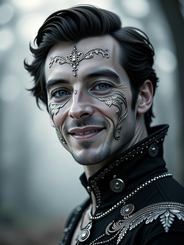 Silver Gothic Filigree Art image