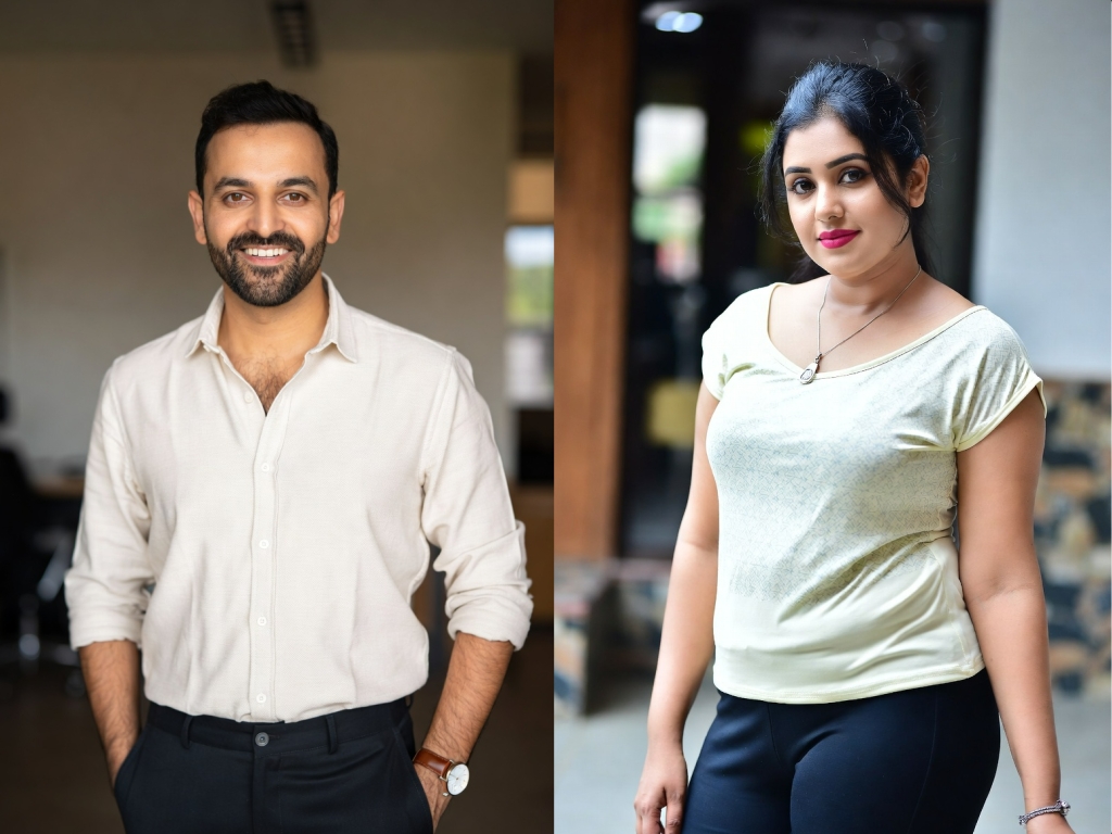 Embracing in the rain image