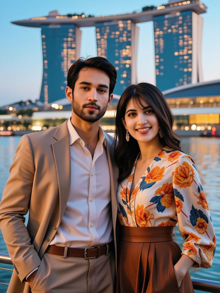 Romantic sunset in CBD  image