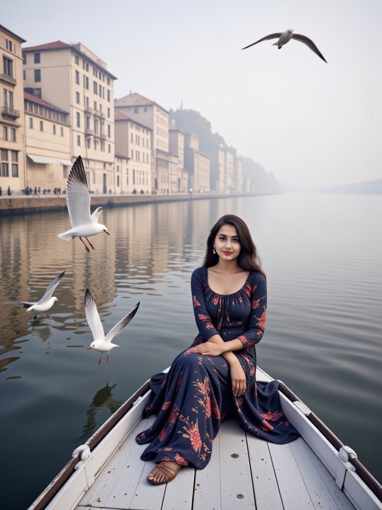 Boating on the Ganges image