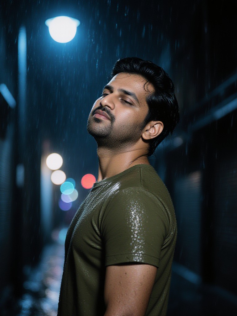 A tender rainy night image